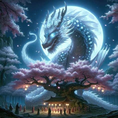 Moon Dragon Fantasy Digital Art Download, Dragon Art for Print and ...