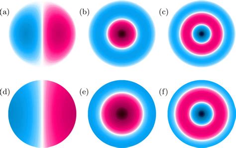 Examples of eigenfunctions of the Laplace operator in a circle for... | Download Scientific Diagram