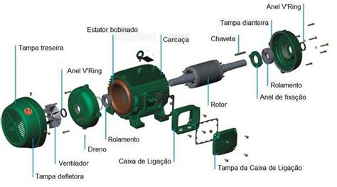 Partes De Um Motor De Inducao Trifasico