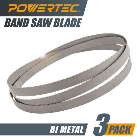 POWERTEC 13502-P3 44-7/8 Inch x 8/12 TPI Bandsaw Blades, Portable Band Saw Blades for DeWalt ...