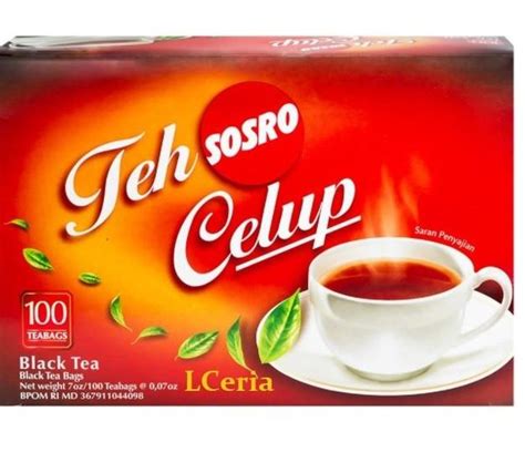 Jual TEH HITAM CELUP TEH SOSRO CELUP BLACK TEA 100 BAGS Di Lapak