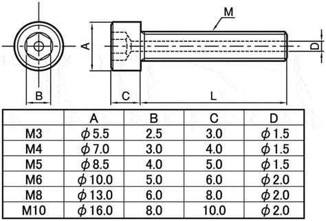 Cshk Sus M Hex Socket Head Cap Screw With Through Hole Fully