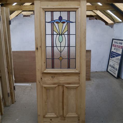 Reclaimed Stained Glass Door Chester Paint Stripping