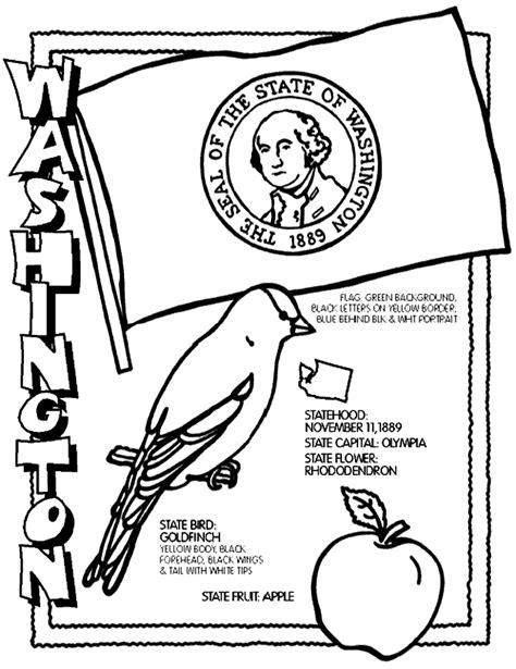 Washington State Coloring Coloring Pages