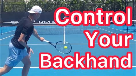 Massive One Handed Backhand Control Tennis Technique Explained Win