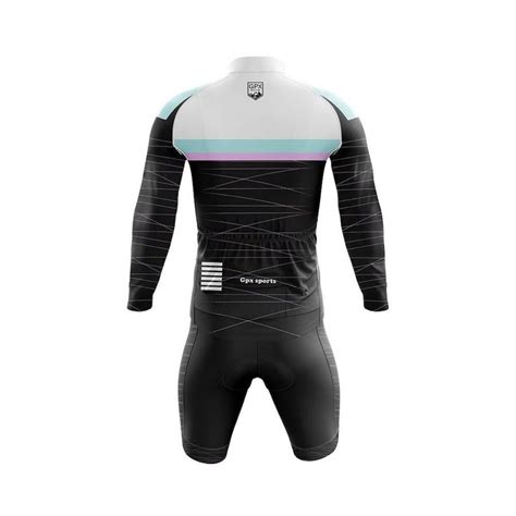 Conjunto GPX De Ciclismo Bermuda Camisa Manga Longa Fects Feminino