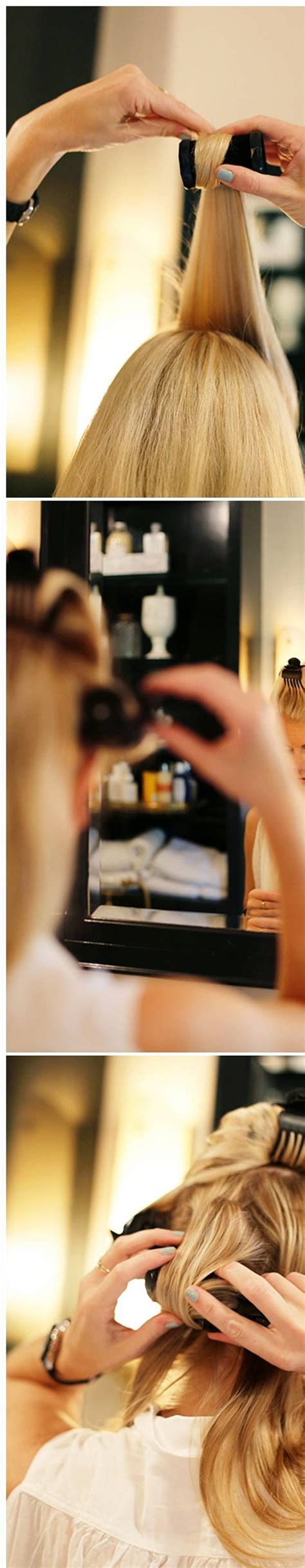 How To Hot Rollers Stylish Hair Embrace Messy Hair Hair Beauty