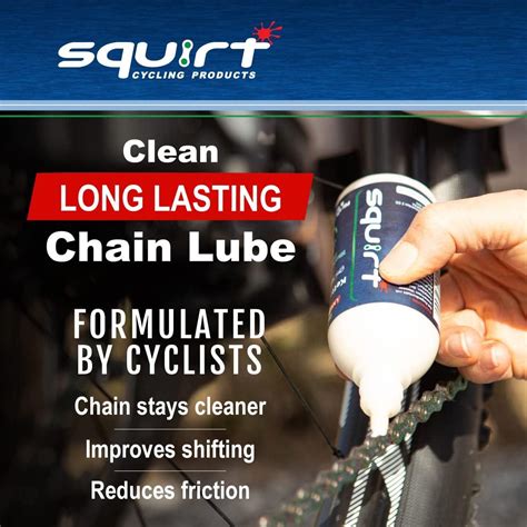 Squirt Chain Lube for Bikes (4 Oz) Long-Lasting Lube for All Bike ...