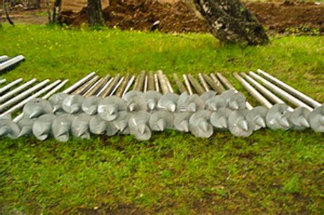 Винтовые сваи для забора - разновидности, установка, цена