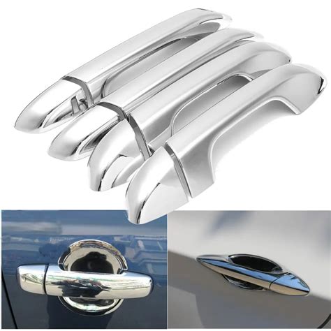 8 Pcs Set Chrome Car Door Handle Cover Exterior Trim For Kia Sportage