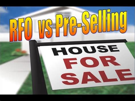 Difference Between RFO Pre Selling YouTube