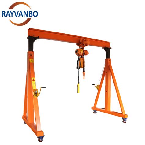 Ton Ton Portable Mobile Adjustable Gantry Crane Frame Portable Mini