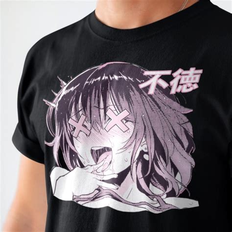 Ahegao Anime Hentai Girl Shirt Etsy
