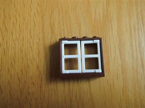 Lego 60594 Window 1x4x3 Red Brown 2 X 60608 Window Pane Reinforced