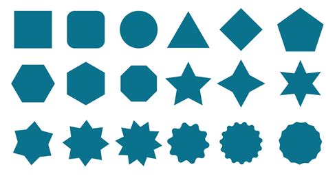 Design various shapes vector icons, shape icon vector 42158431 Vector ...