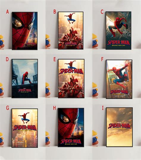 spider man brand  day  poster canvas wall arthome decor etsy