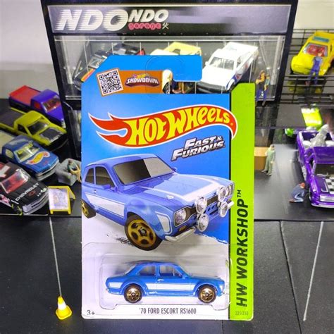 Jual Hot Wheels Ford Escort Rs Blue Hw Workshop Fast Furious Shopee Indonesia
