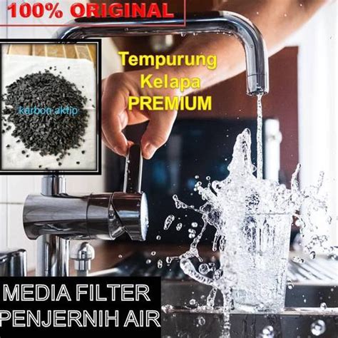 Jual Media Filter Penjernih Air Arang Batok Kelapa Karbon Aktif 20Kg