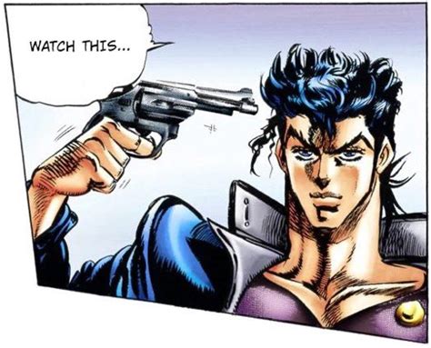 Reactions On Twitter Jotaro Kujo Jojos Bizarre Adventure Gun To Head