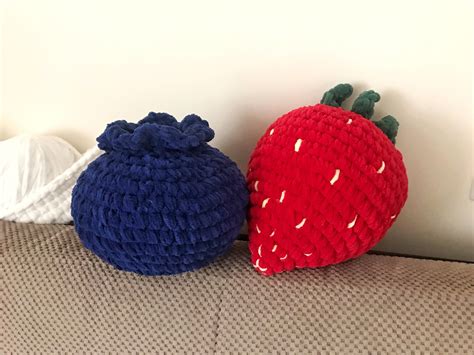 Giant Blueberry Crochet Pattern Pdf Crochet Berry Pattern Easy Etsy