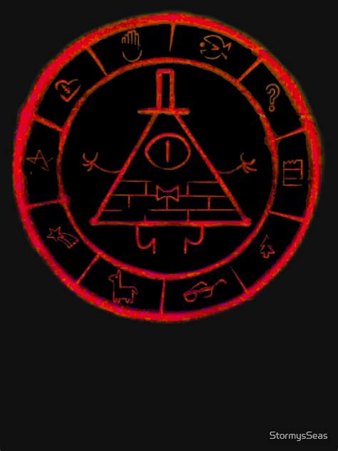 "Bill Cipher Zodiac in Red" Unisex T-Shirt by StormysSeas | Redbubble