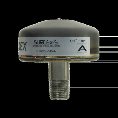 SURGEx S15 A Stainless Steel Bellows Water Hammer Arrestor Size A 1 2