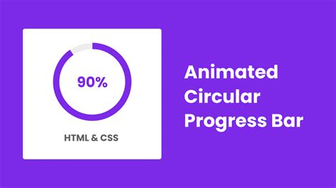 Create Circular Progress Bar In HTML CSS JavaScript