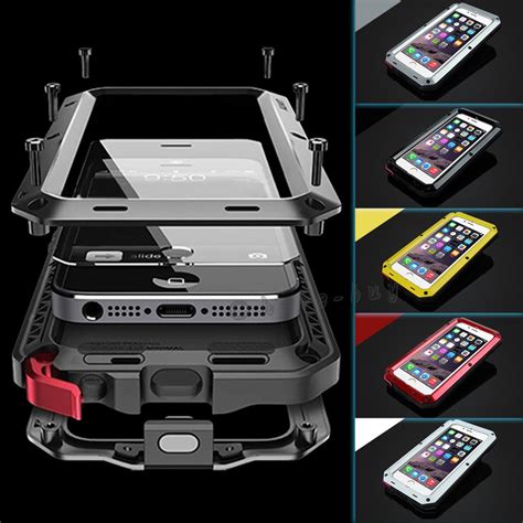 Waterproof Shockproof Aluminum Gorilla Glass Metal Case Cover Apple Iphone Type Ebay