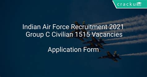 Indian Air Force Recruitment Group C Civilian Vacancies