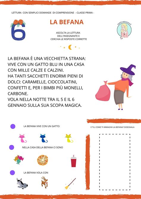 La Befana Scheda Didattica Classe Prima Maestraemamma