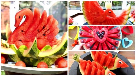 4 Super Fruits Watermelon Decoration Ideas Youtube