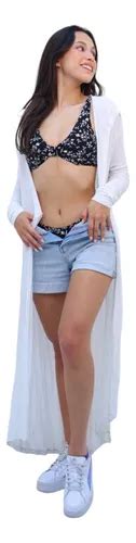 Salida De Playa Cárdigan Mujer Ropa Pareo Cover Up Bikini Cuotas sin interés