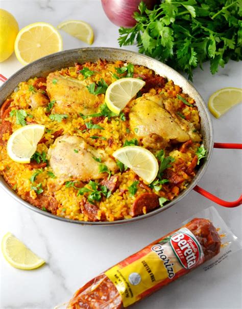 Spanish Style Chicken And Chorizo Paella Delish D Lites