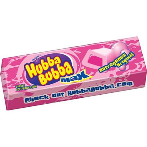 Hubba Bubba Max Outrageous Original Bubble Gum 5 Pieces 40g Market