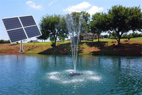 Solar Powered Large Pond Fountain - Back Gardener