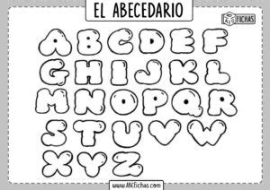 Letras Del Abecedario Imprenta Mayuscula Para Colorear 5CA