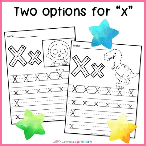 Fun Kindergarten Handwriting Practice Sheets Playfully Primary