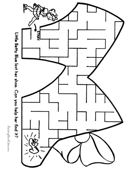 Printable Train Mazes For Kids