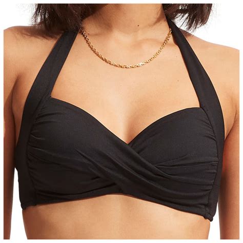 Seafolly Collective Twist Soft Cup Halter Bikini Top Women S Free