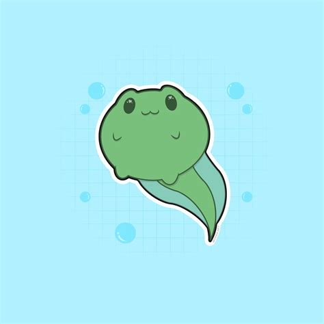 Cute Tadpole Art - Kawaii Art - Cute Artwork | Kawaii art, Art, Cute art