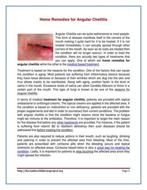 Home Remedies for Angular Cheilitis by Lucia Kimberly - Issuu