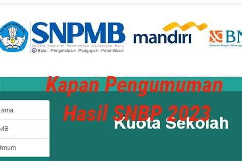 Kapan Pengumuman Hasil Snbp Disampaikan Oleh Panitia Snpmb