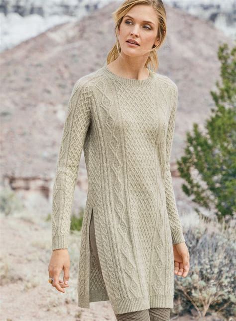 An Age Old Aran Cableknit Sweater Recast In A Modern Shape Knit Of