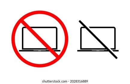 No Laptop Stock Vectors And Vector Art Shutterstock