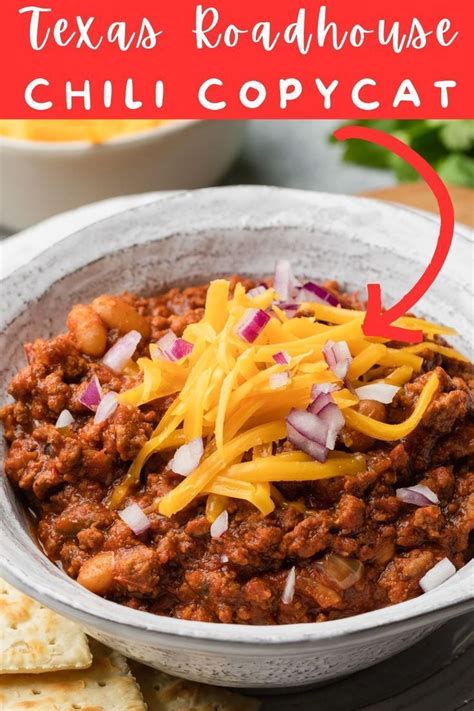 Texas Roadhouse Chili Recipe Easy Copycat In Chili Recipes