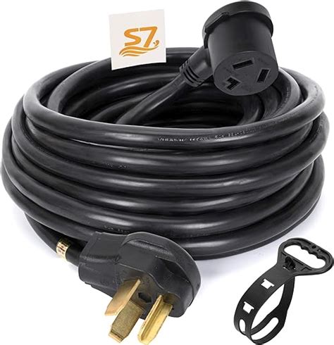 S7 25ft 30amp Nema 10 30p 10 30r 3 Prong Dryer Extension Cord With Heavy Duty Thick Anti Weather