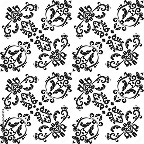 Floral seamless pattern.Reusable floral painting stencils. For the ...