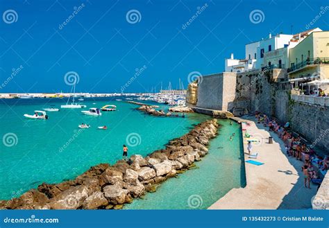 Seaside of Lecce Region, Otranto City Stock Image - Image of europe ...