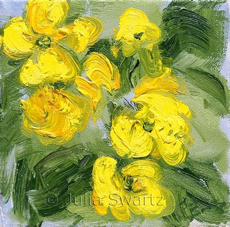 Primrose Flower Oil Painting