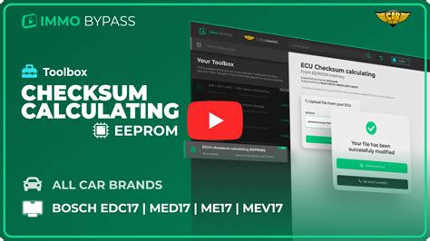 Toolbox Eeprom File Checksum Calculating In Immo Bypass Carlabimmo